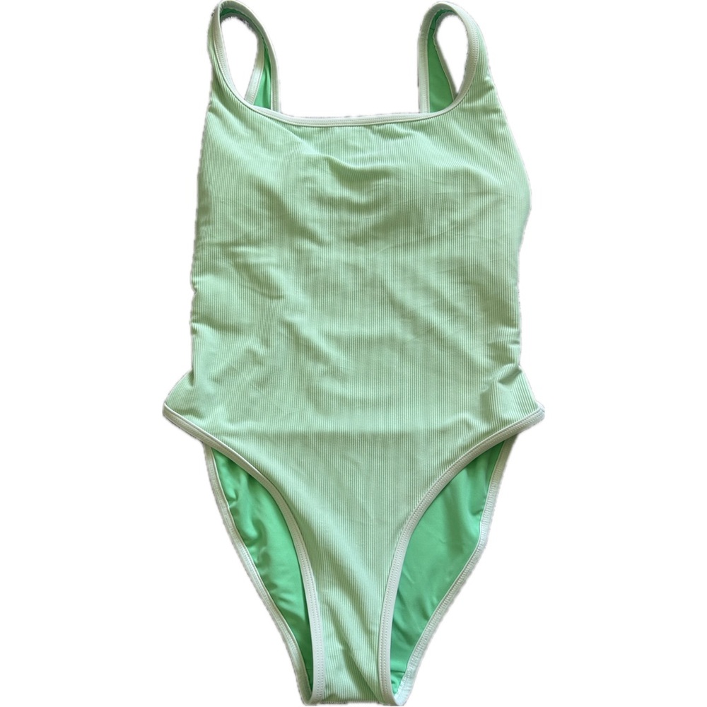 NWOT LainSnow Mint Green One Piece Swimsuit Size Large